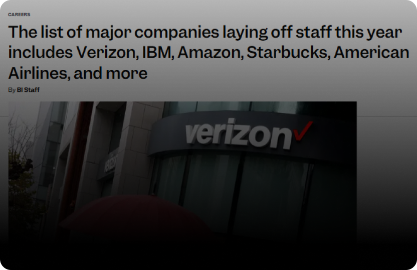 The list of major companies laying off staff this year