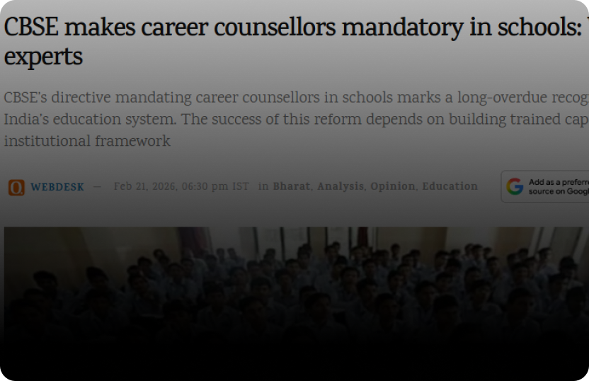 CBSE makes career counsellors mandatory in schools